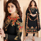  Exclusive Fashionable Stylish and Comfortable High Quality INDIAN Georgette Three Piece