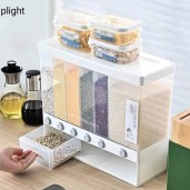Kitchen Storage Box ( 6-Grid Dry Food Dispenser