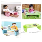 Extra-thick plastic multifunctional children's small desk bed desk baby study table