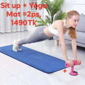 yoga  mat sit up bar 2 ps