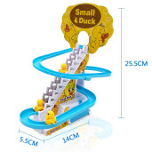  Ducks Track Slide Climbing Stairs Toy Railcar with Light Music Amusement for Children