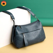 Crossbody bag atipasial leather ( blu color ) 